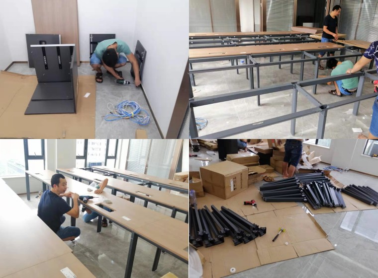 辦公家具現(xiàn)場安裝